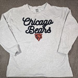 NFL Team Apparel Embroidered Chicago Bears Gray Women's Sleepwear